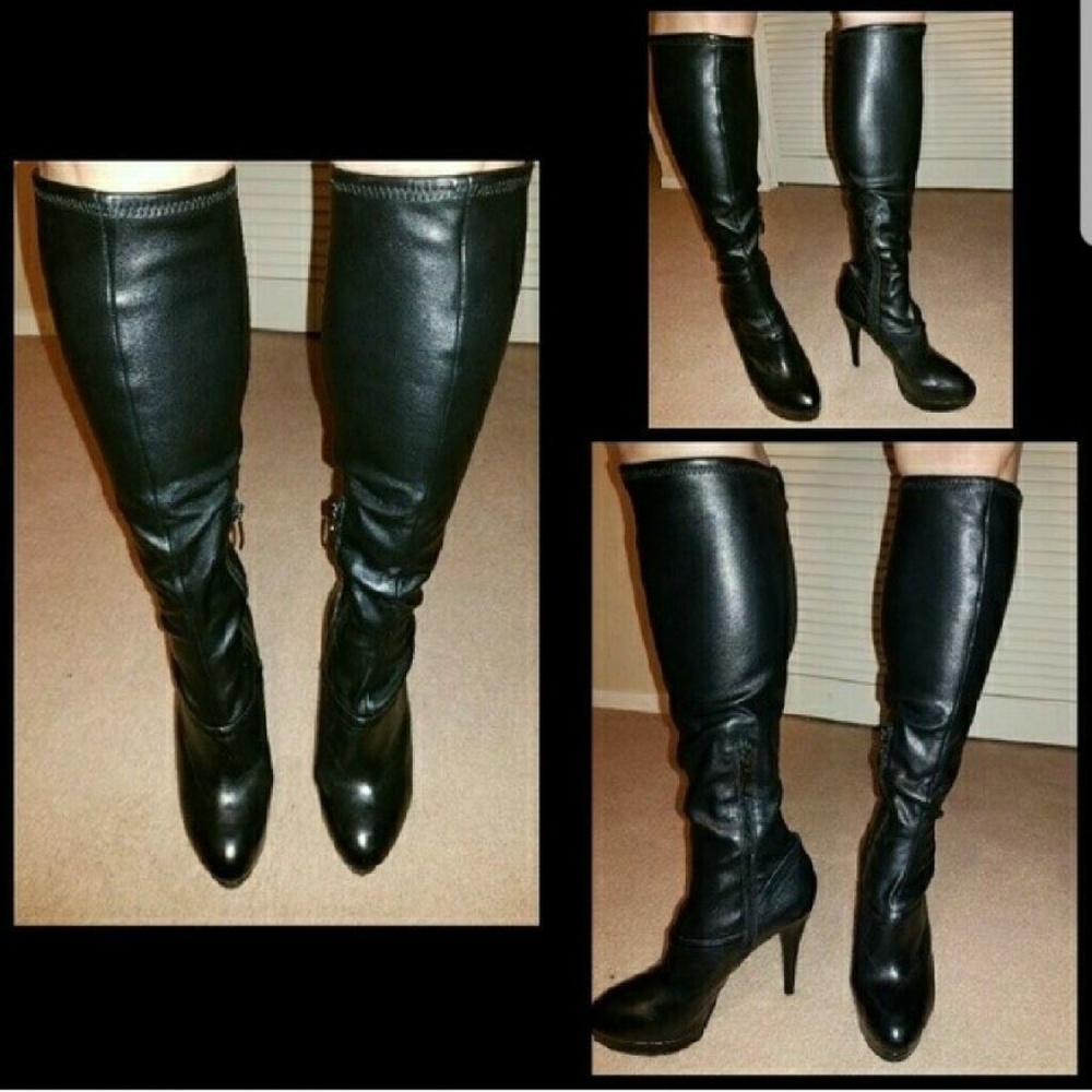 G by guess black high heel boots 8.5